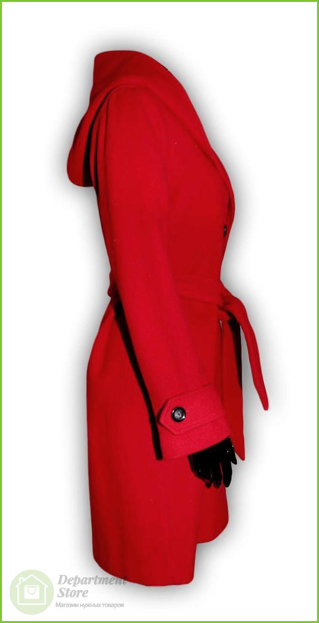 Пальто женское NAF NAF UHNH49D-ROUGE-GRENAT, ткань красная, вид 4