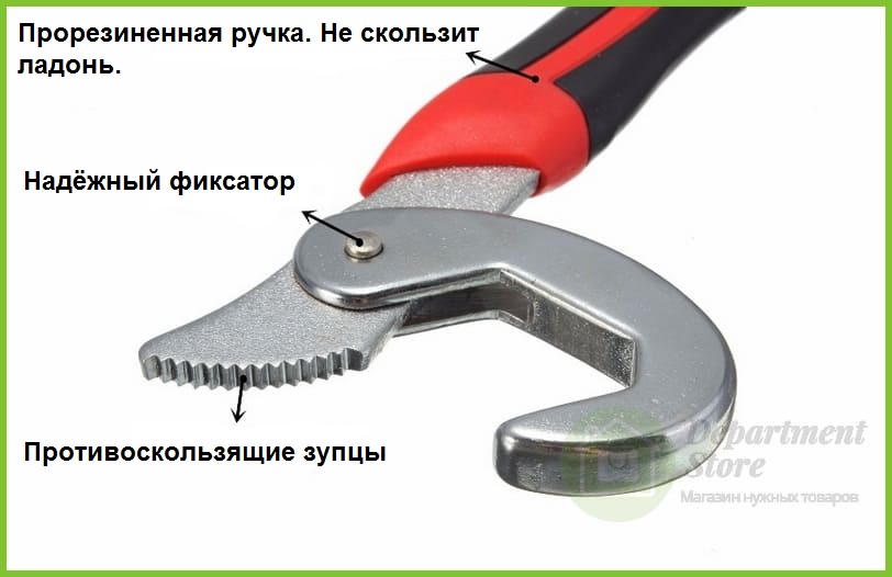 Универсальный гаечный ключ Snap-N-Grip | Купить в Москве | Интернет-магазин Department-store.ru