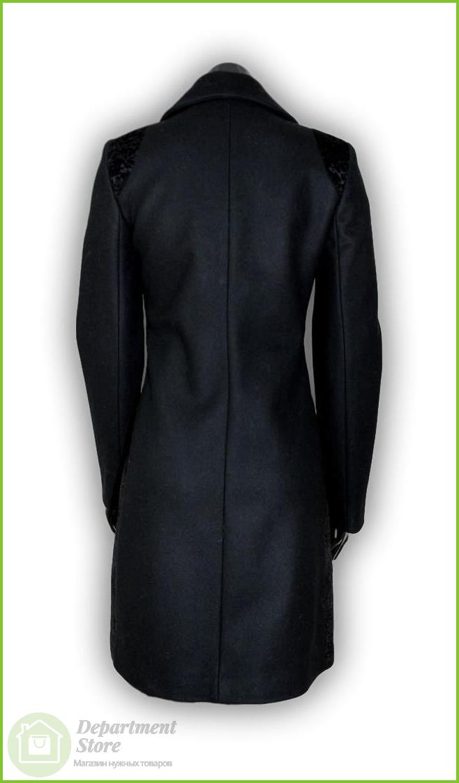 Пальто женское NAF NAF, ткань чёрная UHNH27D-NOIR, вид 4