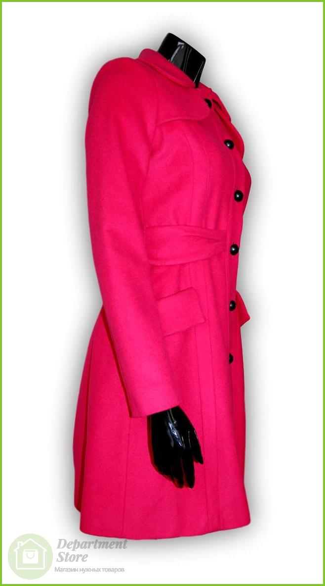 Пальто женское NAF NAF SNH44D-1530, ткань фуксия, вид 2