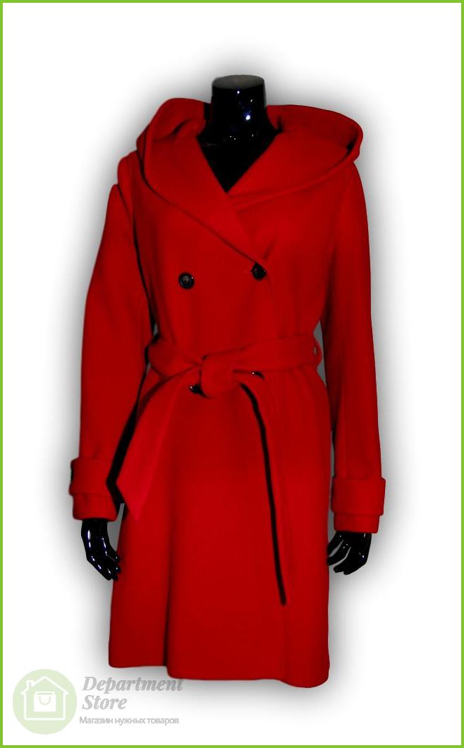 Пальто женское NAF NAF UHNH49D-ROUGE-GRENAT, ткань красная, вид 1