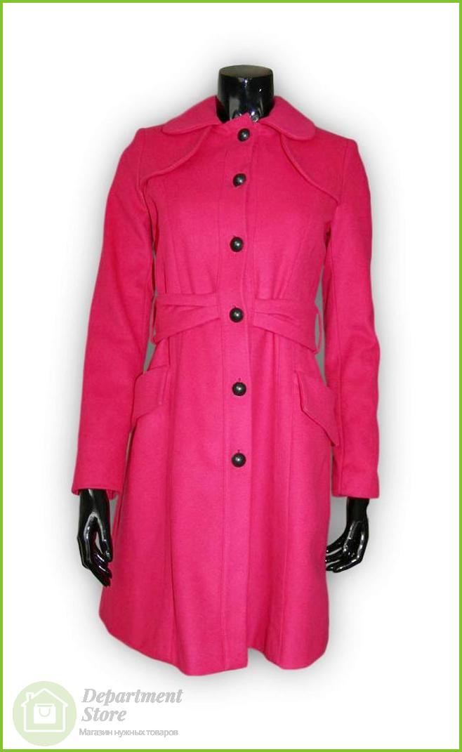 Пальто женское NAF NAF SNH44D-1530, ткань фуксия, вид 1
