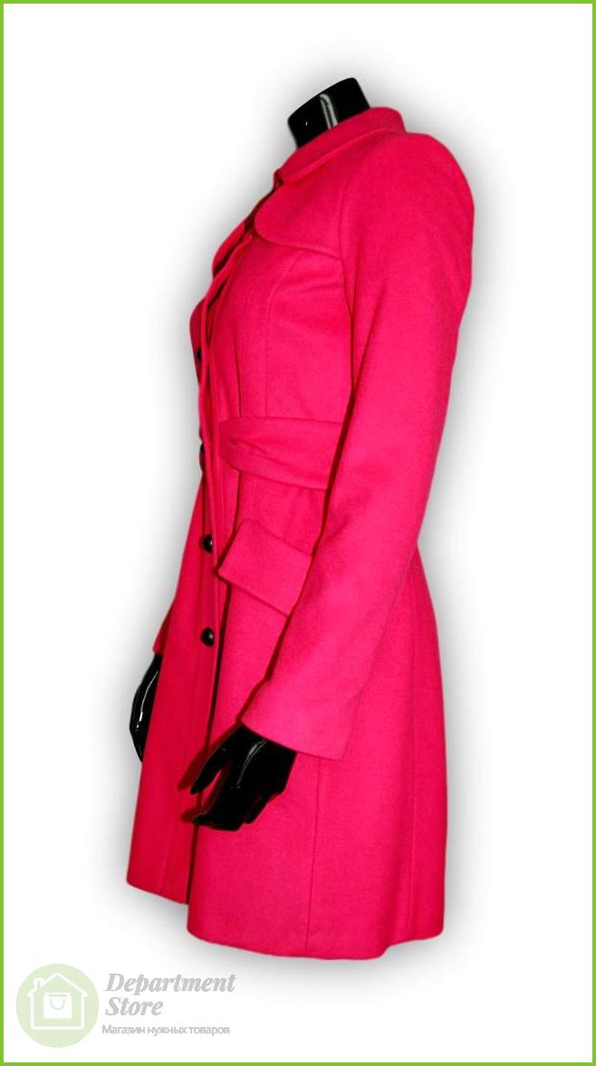 Пальто женское NAF NAF SNH44D-1530, ткань фуксия, вид 3