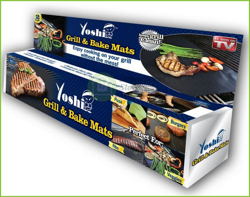 Антипригарный коврик для гриля и духовки YOSHI GRILL AND BAKE MATS, 3