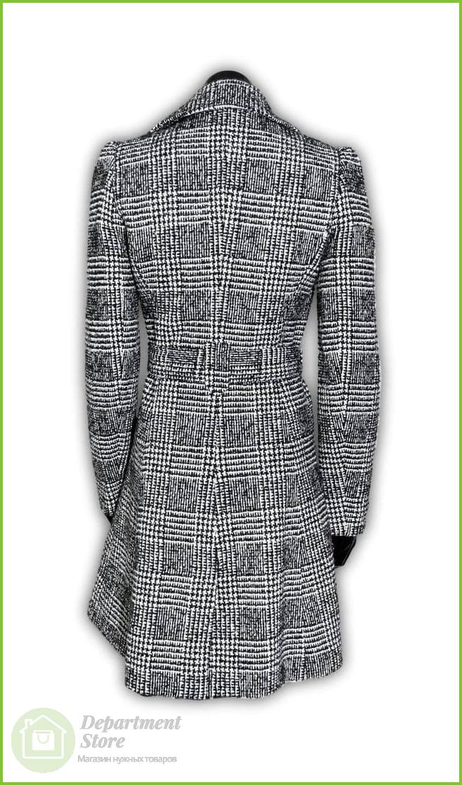 Пальто женское NAF NAF NNH30D-Z267, ткань чёрно-белая, вид 4